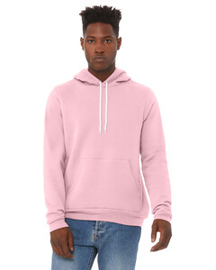 Bella + Canvas 3719 Pink-Unisex Sponge Fleece Pullover Hoodie Pink