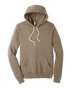 Bella + Canvas 3719 Brown-Unisex Sponge Fleece Pullover Hoodie Brown