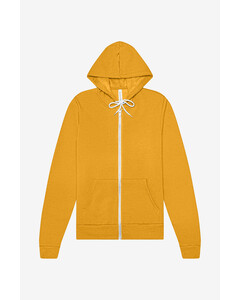 Bella + Canvas 3739 Yellow-Unisex Sponge Fleece Full-Zip Hoodie Yellow