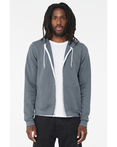 Bella + Canvas 3739 Navy-Unisex Sponge Fleece Full-Zip Hoodie Navy