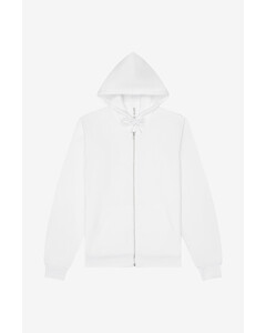 Bella + Canvas 3739 White-Unisex Sponge Fleece Full-Zip Hoodie White