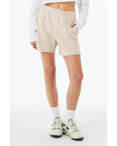Bella + Canvas 3787 Natural-Women's Cutoff Sweatshort Natural