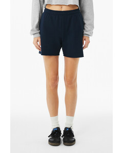 Bella + Canvas 3787 Navy-Women's Cutoff Sweatshort Navy