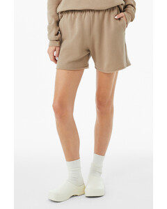 Bella + Canvas 3787 Brown-Women's Cutoff Sweatshort Brown