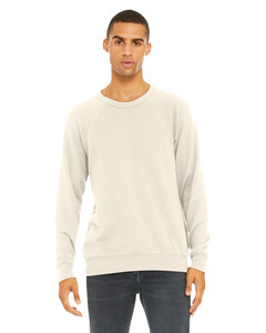 Bella + Canvas 3901 Natural-Unisex Sponge Fleece Crewneck Sweatshirt Natural