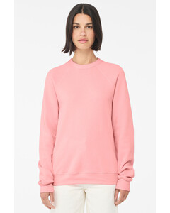 Bella + Canvas 3901 Pink-Unisex Sponge Fleece Crewneck Sweatshirt Pink
