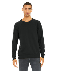 Bella + Canvas 3901 Black-Unisex Sponge Fleece Crewneck Sweatshirt Black