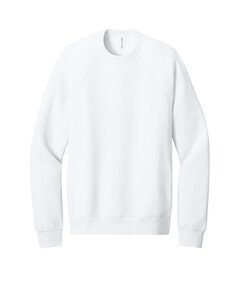 Bella + Canvas 3901 White-Unisex Sponge Fleece Crewneck Sweatshirt White