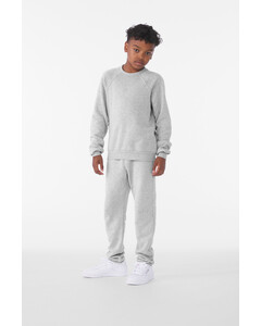 Bella + Canvas 3901Y Gray-Youth Sponge Fleece Raglan Sweatshirt Gray