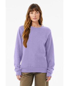 Bella + Canvas 3911 Purple-Unisex Sponge Fleece Classic Crewneck Sweatshirt Purple