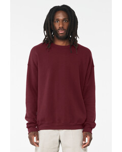Bella + Canvas 3945 Maroon-Unisex Sponge Fleece Crewneck Sweatshirt Maroon