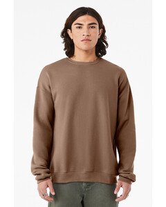 Bella + Canvas 3945 Brown-Unisex Sponge Fleece Crewneck Sweatshirt Brown