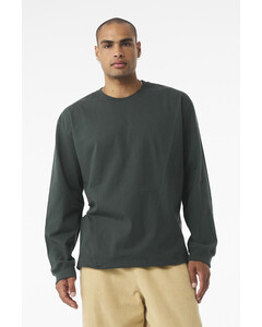 Bella + Canvas 4651 Green-Unisex 7.5-Ounce Heavyweight Long Sleeve T-Shirt Green
