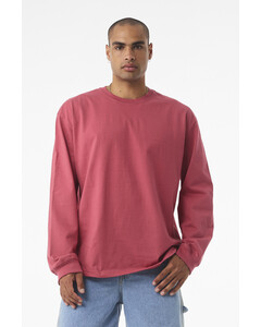 Bella + Canvas 4651 Red-Unisex 7.5-Ounce Heavyweight Long Sleeve T-Shirt Red