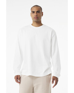 Bella + Canvas 4651 White-Unisex 7.5-Ounce Heavyweight Long Sleeve T-Shirt White