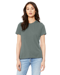 Bella + Canvas 6400 Blue-Women's Relaxed Jersey Short Sleeve T-Shirt Blue