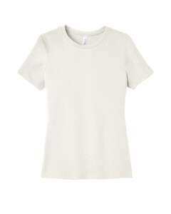 Bella + Canvas 6400 White-Women's Relaxed Jersey Short Sleeve T-Shirt White