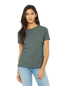 Bella + Canvas 6400CVC Blue-Women's Relaxed CVC Tee Blue