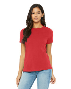 Women's Relaxed Triblend Tee Red Bella + Canvas 6413 Red