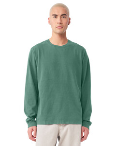 Bella + Canvas BC4851GD Green-Unisex Heavyweight Garment-Dyed Long Sleeve Tee Green