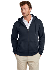 Double-Knit Full-Zip Hoodie Blue Brooks Brothers BB18208 Blue