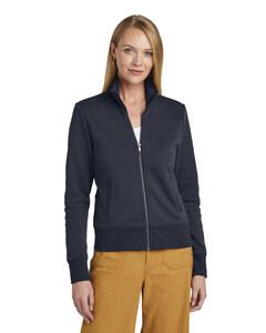 Women's Double-Knit Full-Zip Blue Brooks Brothers BB18211 Blue