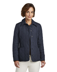 Women's Quilted Jacket Blue Brooks Brothers BB18601 Blue
