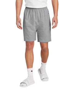 Champion 8187 Gray-Cotton Gym Short Gray