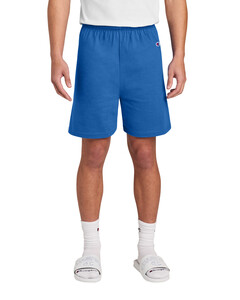 Champion 8187 Blue-Cotton Gym Short Blue
