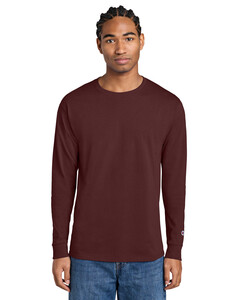 Champion CC8C Maroon-Heritage 5.2-Oz Jersey Long Sleeve T-Shirt Maroon