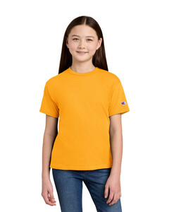 Champion CH1081 Yellow-Youth Jersey Short Sleeve Tee Yellow