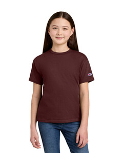 Champion CH1081 Maroon-Youth Jersey Short Sleeve Tee Maroon