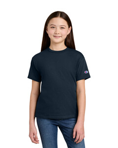 Champion CH1081 Navy-Youth Jersey Short Sleeve Tee Navy