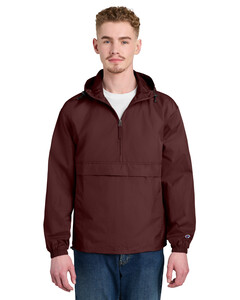 Champion CO200 Maroon-Packable Anorak Jacket Maroon