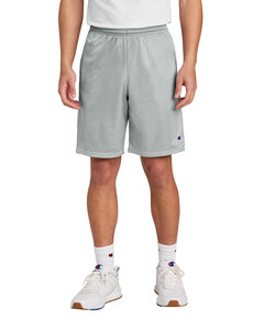 Champion S162 Gray-Mesh Short with Pockets Gray