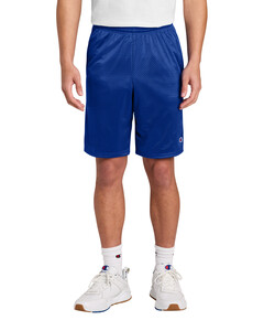 Champion S162 Blue-Mesh Short with Pockets Blue