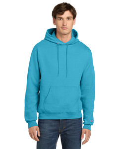 Champion S700 Blue-Eco Fleece Pullover Hoodie Blue