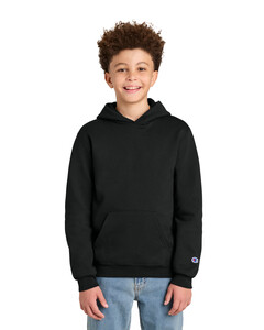 Champion S790 Black-Youth Powerblend Hooded Sweatshirt Black