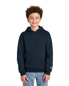 Champion S790 Navy-Youth Powerblend Hooded Sweatshirt Navy