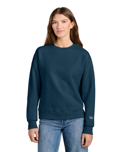 Champion SL650 Navy-Women's Powerblend Crewneck Sweatshirt Navy