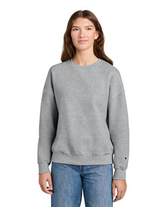 Champion SL650 Gray-Women's Powerblend Crewneck Sweatshirt Gray