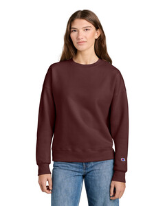 Champion SL650 Maroon-Women's Powerblend Crewneck Sweatshirt Maroon