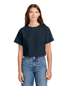 Champion T453W Navy-Women's Cropped Heritage Tee Navy