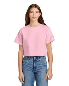 Champion T453W Pink-Women's Cropped Heritage Tee Pink