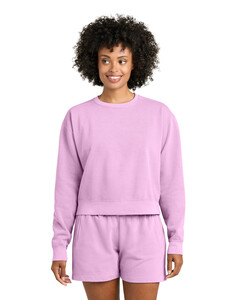 Comfort Colors 1566L Pink-Women's Mid-Length Crewneck Sweatshirt  Pink