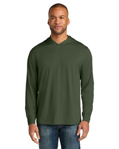 CornerStone CS440LSH Green-Workwear Pro Long Sleeve Hooded T-Shirt Green