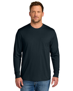 CornerStone CS440LSP Navy-Workwear Pro Long Sleeve Pocket Tee Navy
