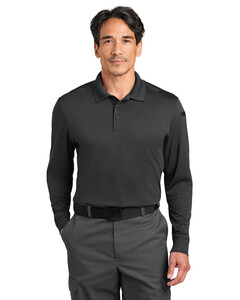 CornerStone CS452LS Gray-Workwear Pro Tactical Long Sleeve Polo  Gray