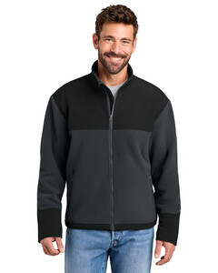 CornerStone CSF750 Gray-Fleece Overlay Jacket Gray