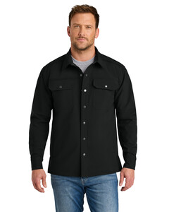 CornerStone CSJ73 Black-Soft Shell Shirt Jacket Black